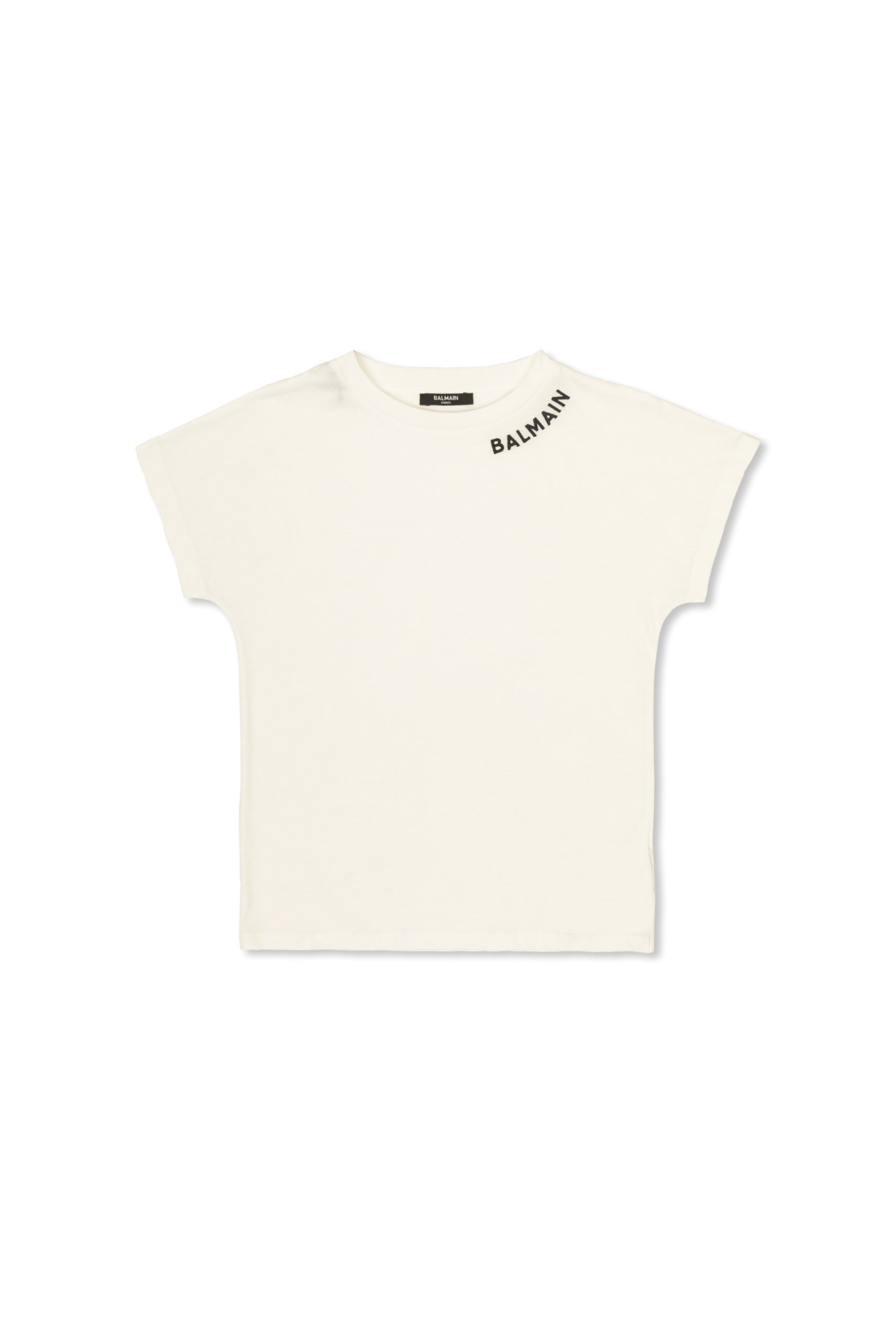 White T shirt with logo Balmain Kids Vitkac Australia